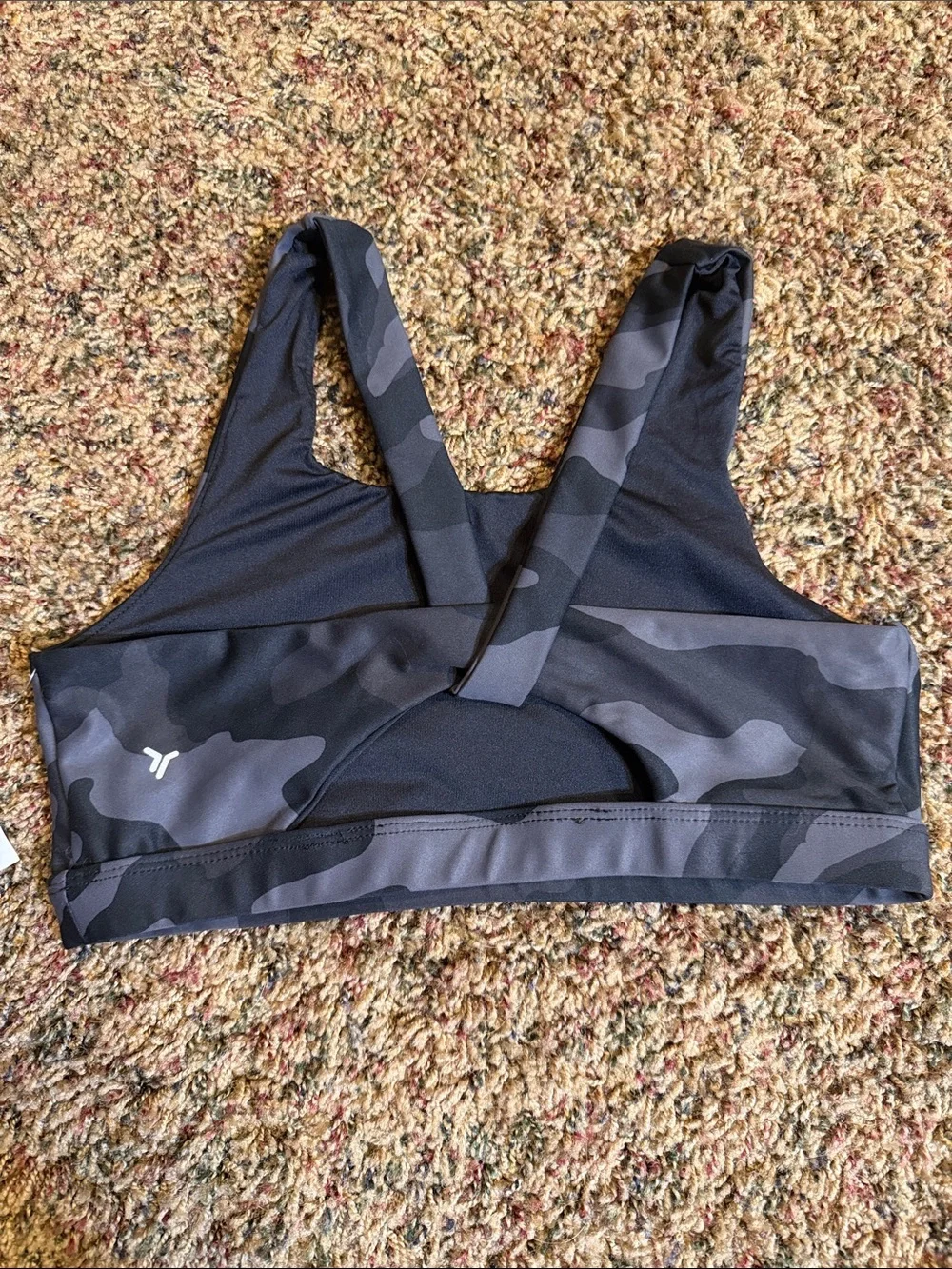 Old Navy Girls Floral Pink & Charcoal Camo Sports Bra Set NWT